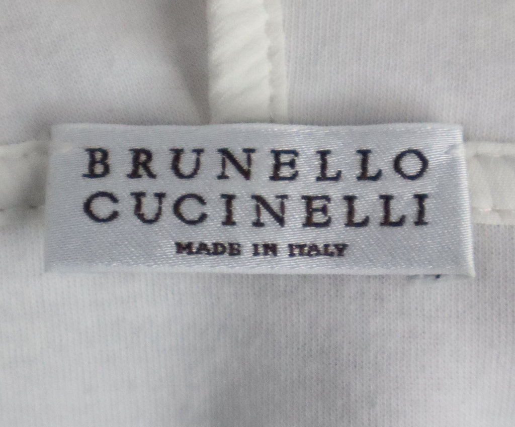 Brunello Cucinelli Ivory Cotton & Silk Hoodie 3