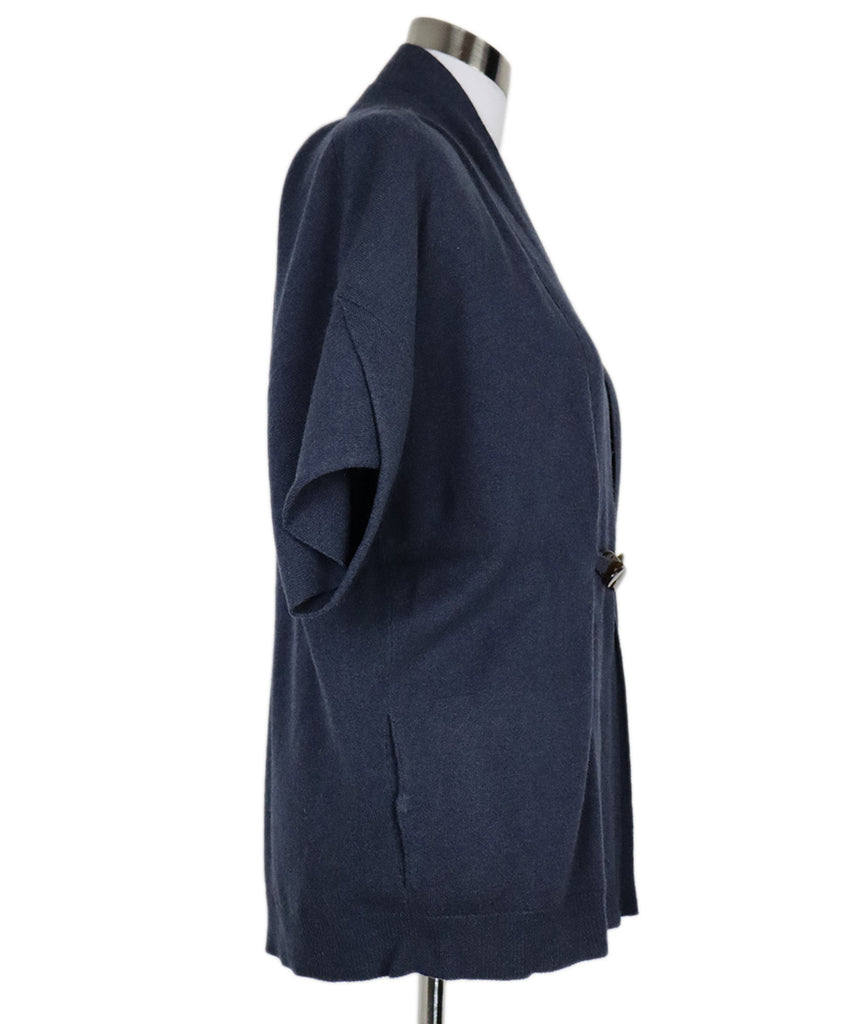Brunello Cucinelli Navy Cashmere Cardigan 1
