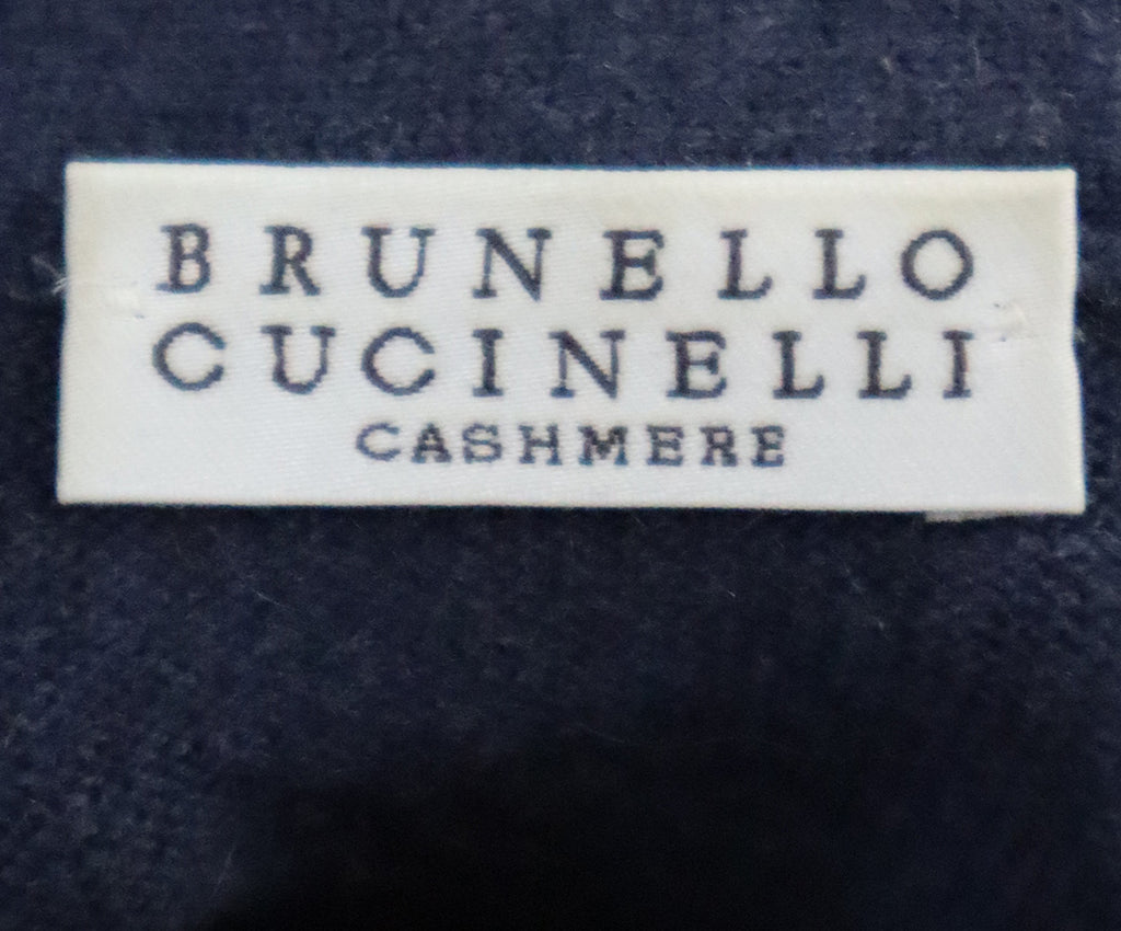 Brunello Cucinelli Navy Cashmere Cardigan 3