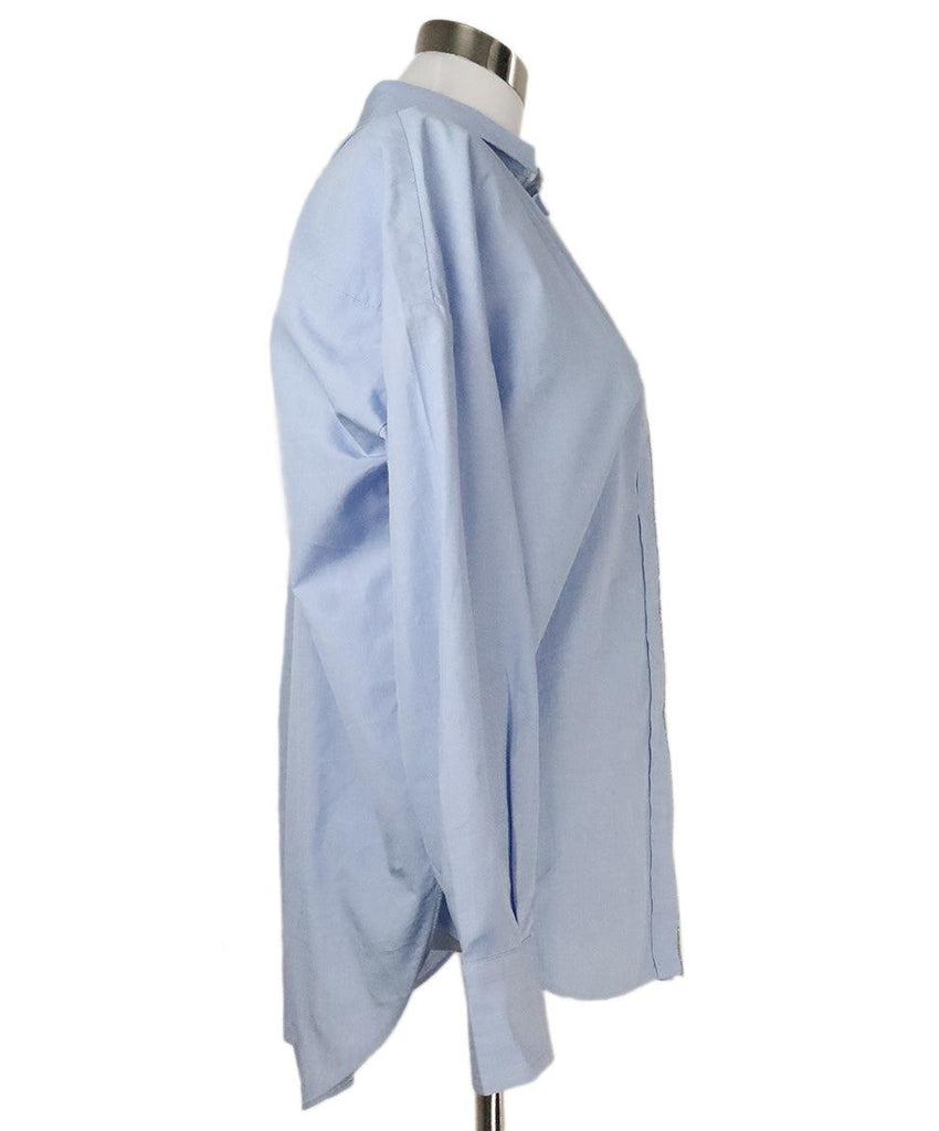 Brunello Cucinelli Blue Cotton Shirt 1