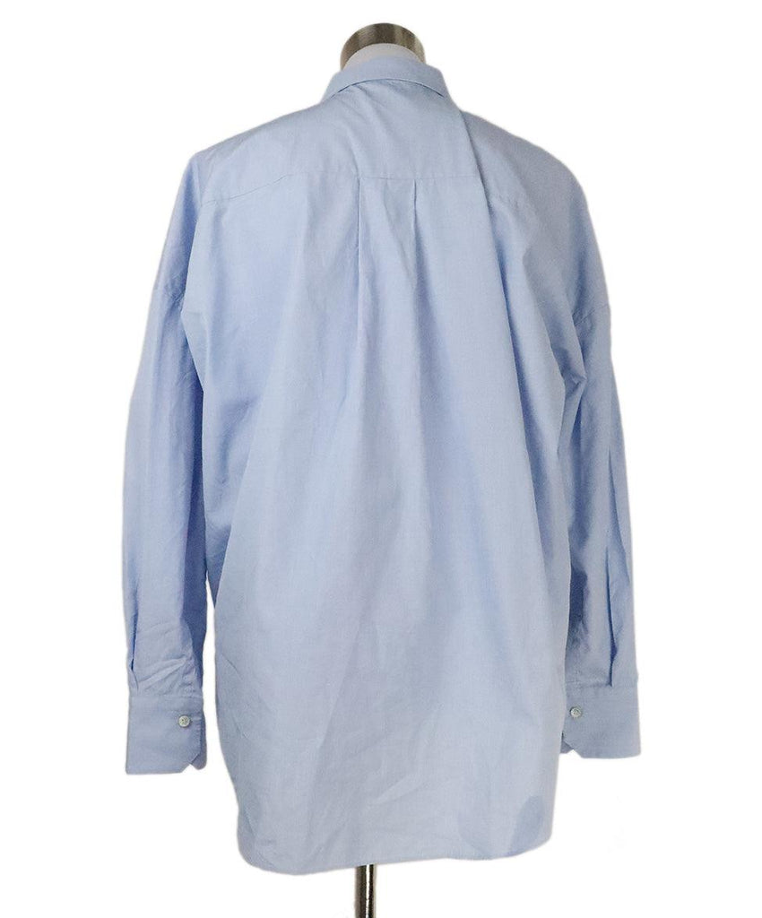 Brunello Cucinelli Blue Cotton Shirt 2