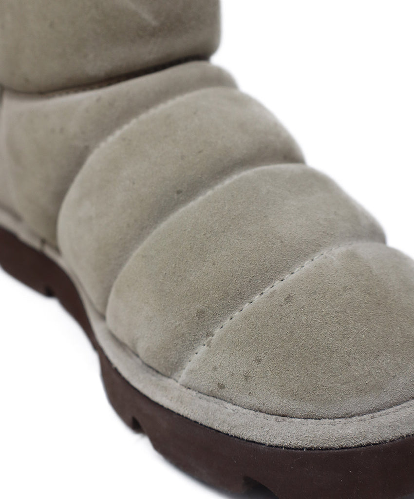 Brunello Cucinelli Taupe Suede Quilted Booties sz 7 - Michael's Consignment NYC