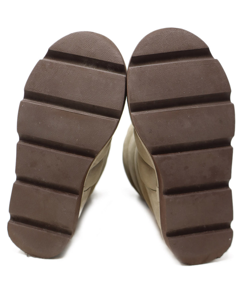 Brunello Cucinelli Taupe Suede Quilted Booties sz 7 - Michael's Consignment NYC