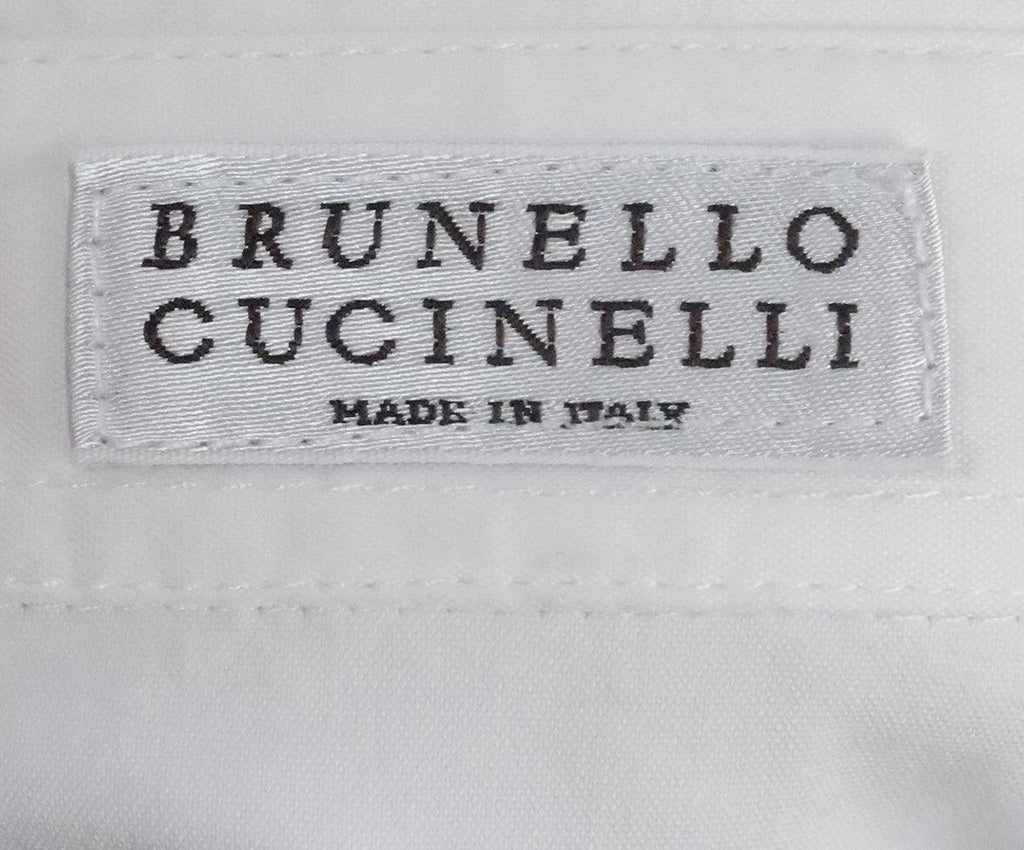 Brunello Cucinelli White Cotton Shirt 3