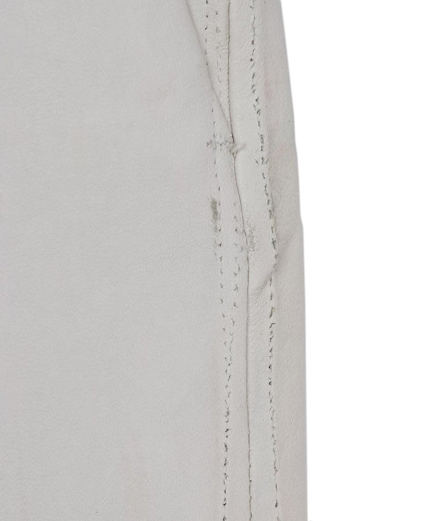 Brunello Cucinelli White Leather Pants sz 2 - Michael's Consignment NYC