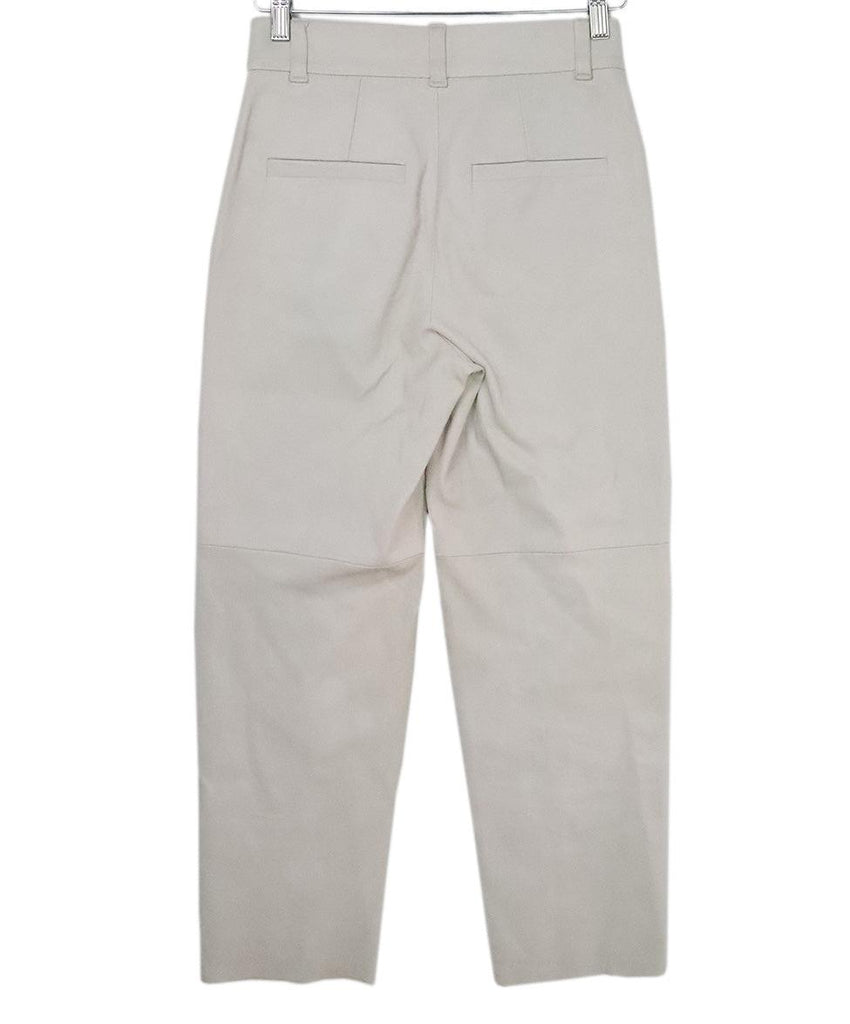 Brunello Cucinelli White Leather Pants 1