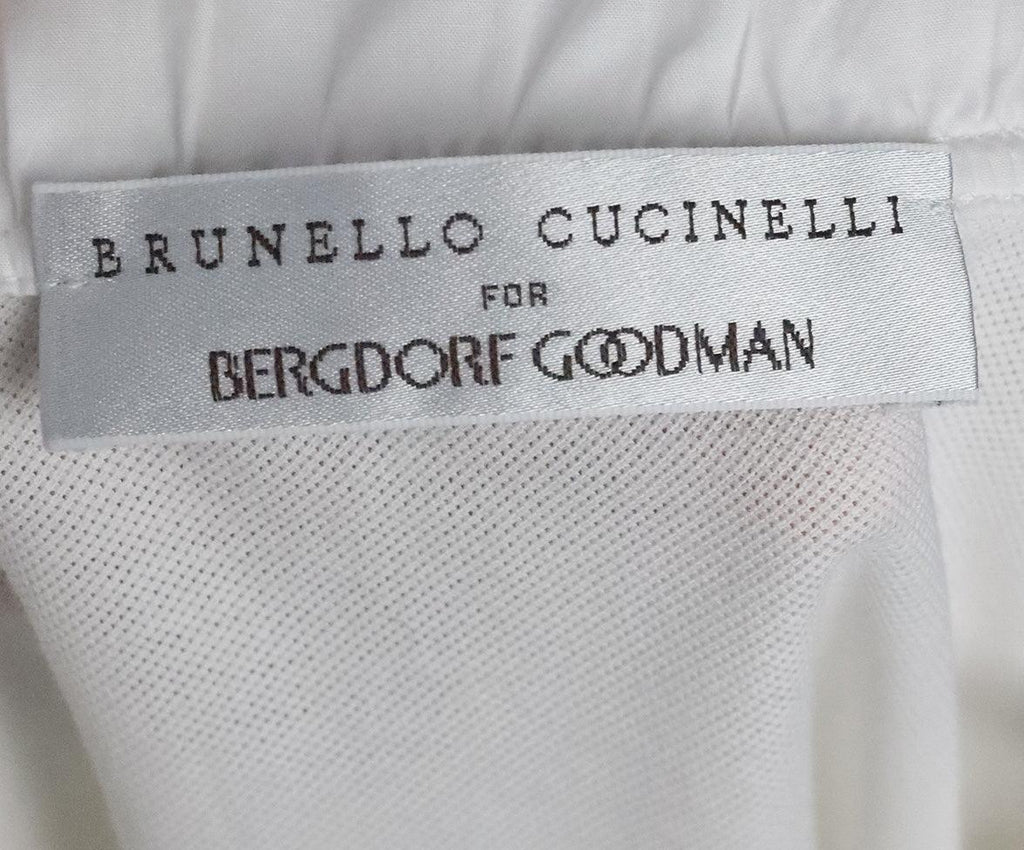 Brunello Cucinelli White Polo sz 2 - Michael's Consignment NYC