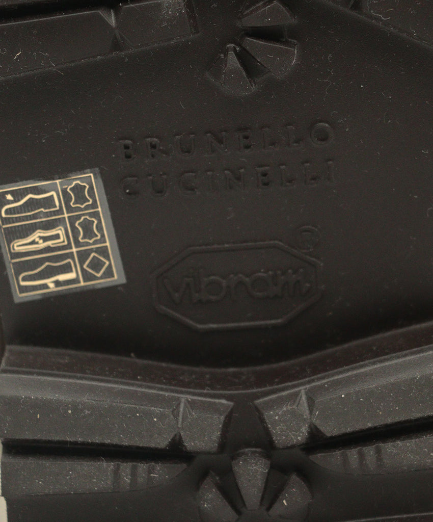 Brunello Cucinelli Grey Wool With Taupe Suede Shearling Boots 6