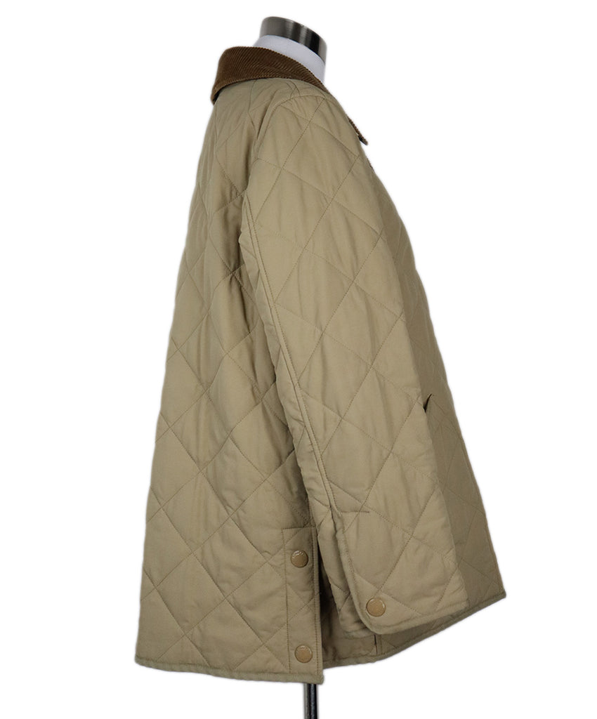 Burberry Beige Quilted Coat 1