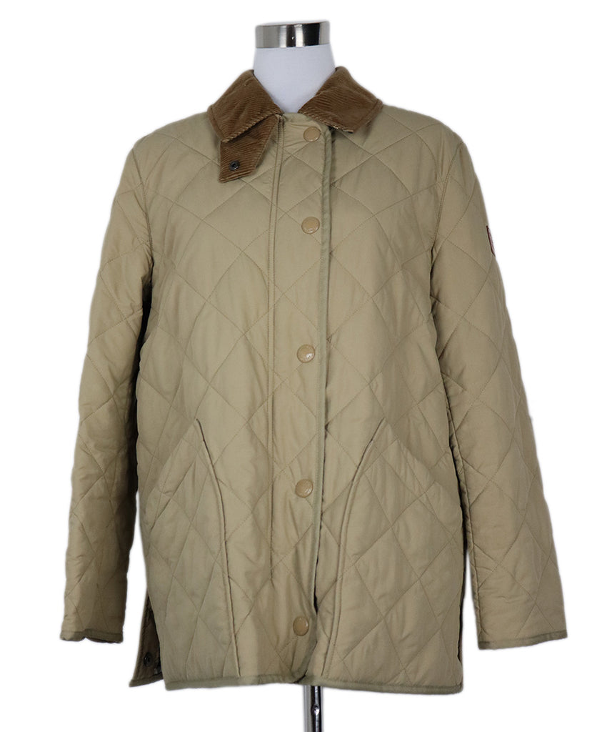 Burberry Beige Quilted Coat 