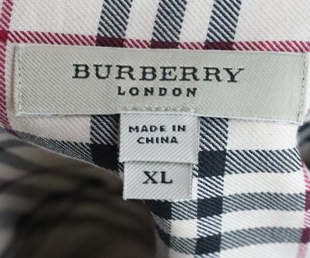 Burberry Beige Plaid Shirt 3