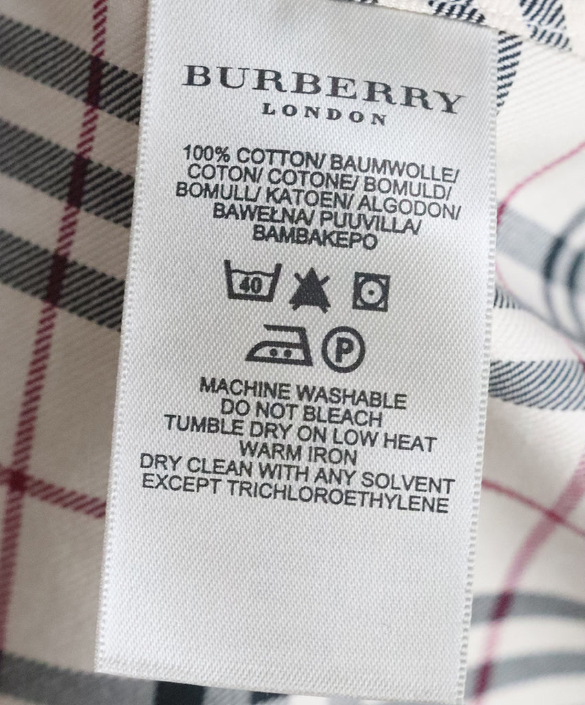 Burberry Beige Plaid Shirt 4