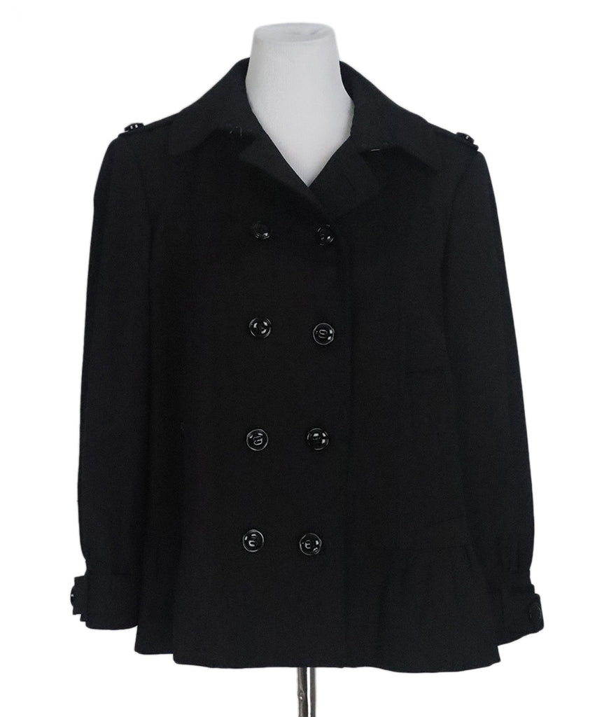 Burberry Black Wool Jacket 