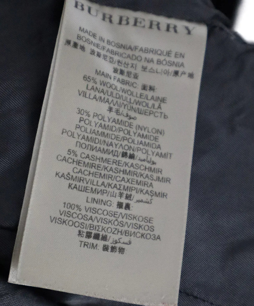 Burberry Brit Grey Wool Coat sz 2 - Michael's Consignment NYC