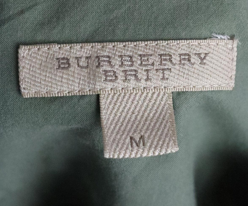 Burberry Brit Green Plaid Shirt sz 6 - Michael's Consignment NYC