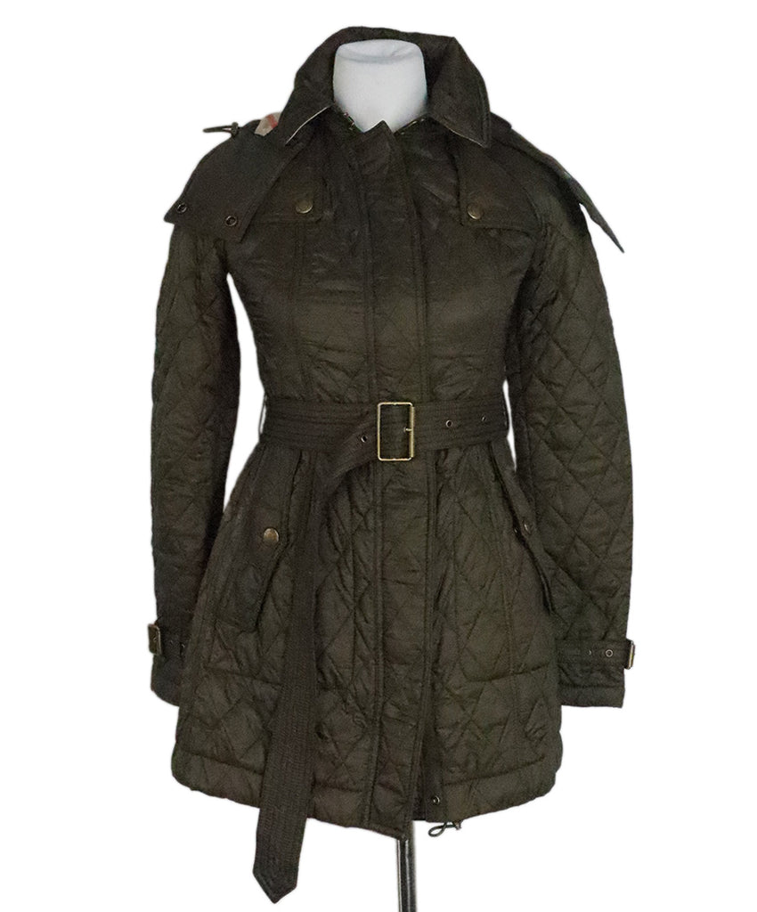 Burberry Brit Green Quilted Jacket 