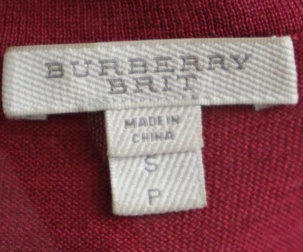 Burberry Brit Raspberry Silk Sweater sz 2 - Michael's Consignment NYC