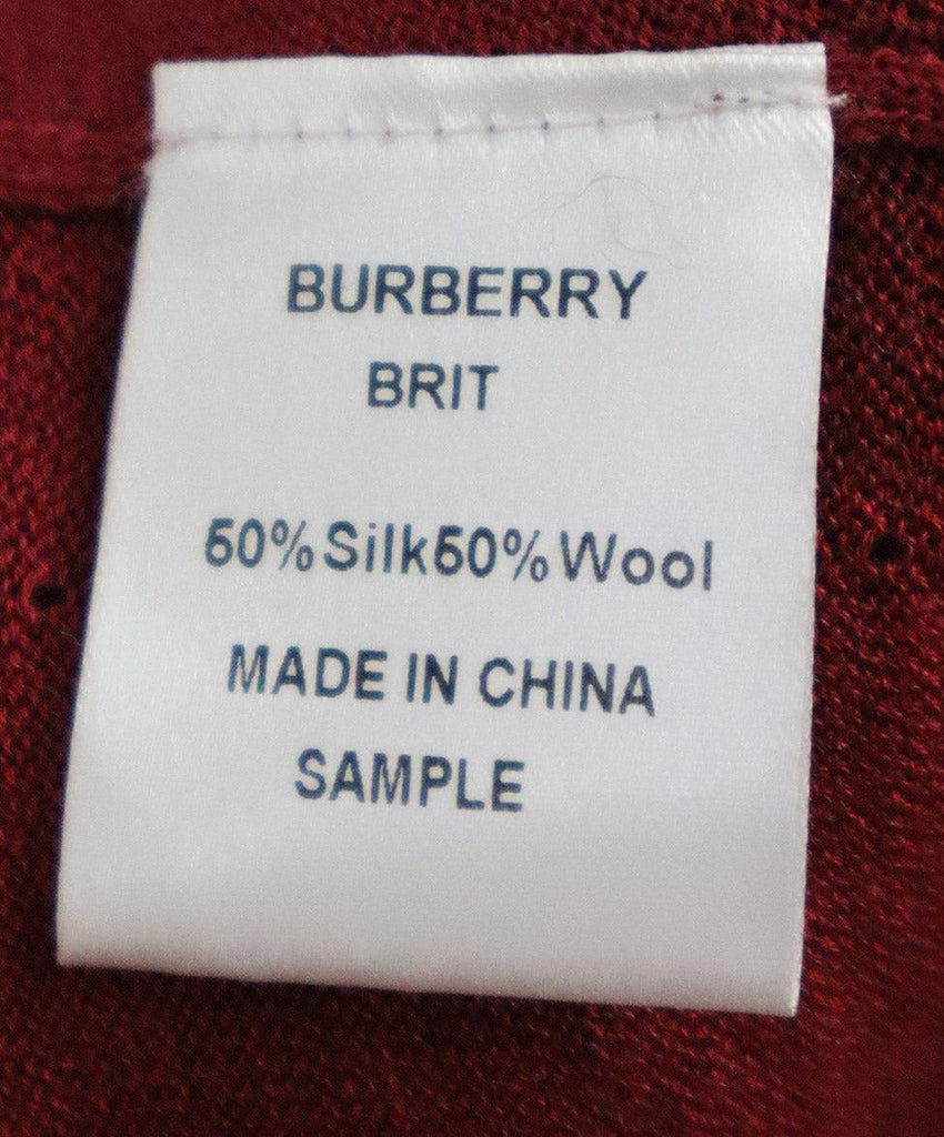 Burberry Brit Raspberry Silk Sweater sz 2 - Michael's Consignment NYC