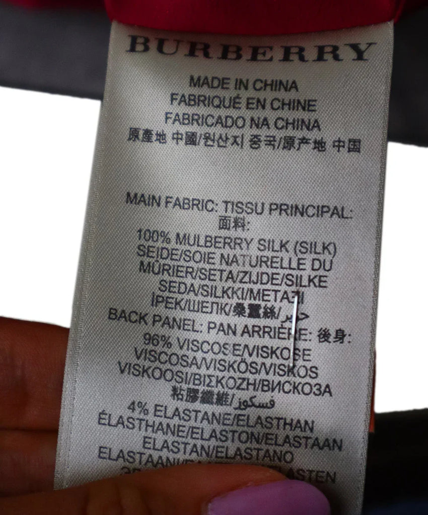 Burberry Fuchsia Silk Dress sz 6 - Michael's Consignment NYC