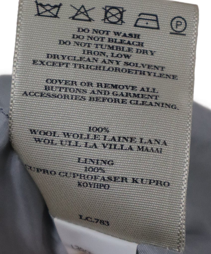 Burberry Grey & Beige Plaid Wool Skirt 4