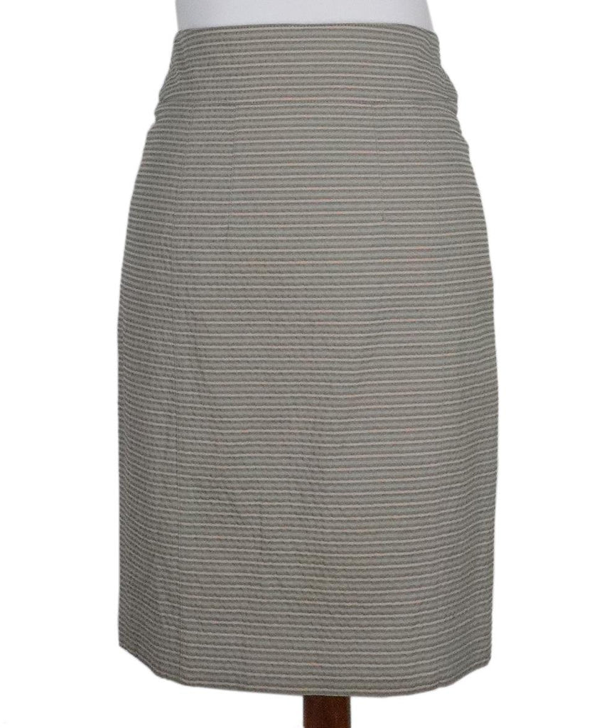 Burberry Grey & Pink Striped Skirt sz 4 - Michael's Consignment NYC