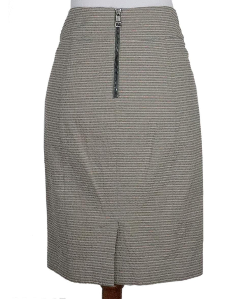 Burberry Grey & Pink Striped Skirt sz 4 - Michael's Consignment NYC