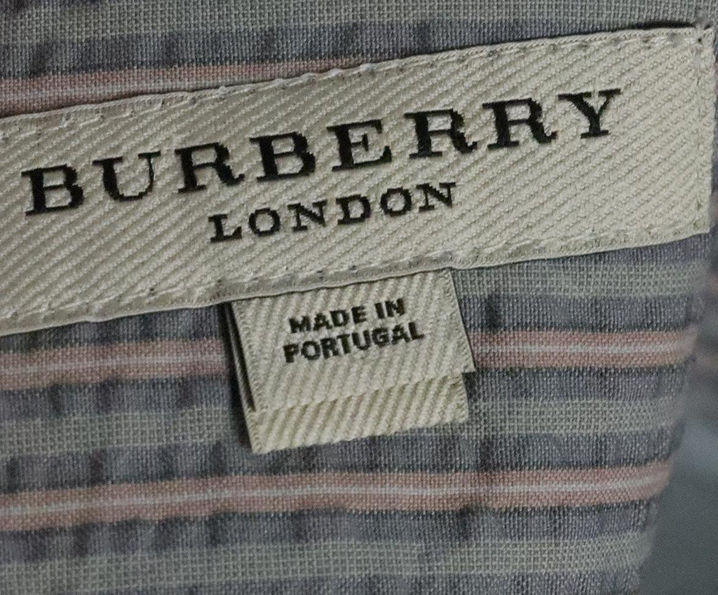 Burberry Grey & Pink Striped Skirt 3