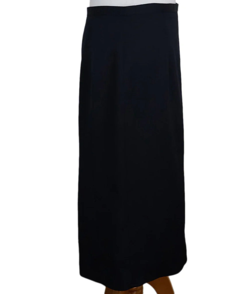 Burberry Navy Wool Skirt sz 8 - Michael's Consignment NYC