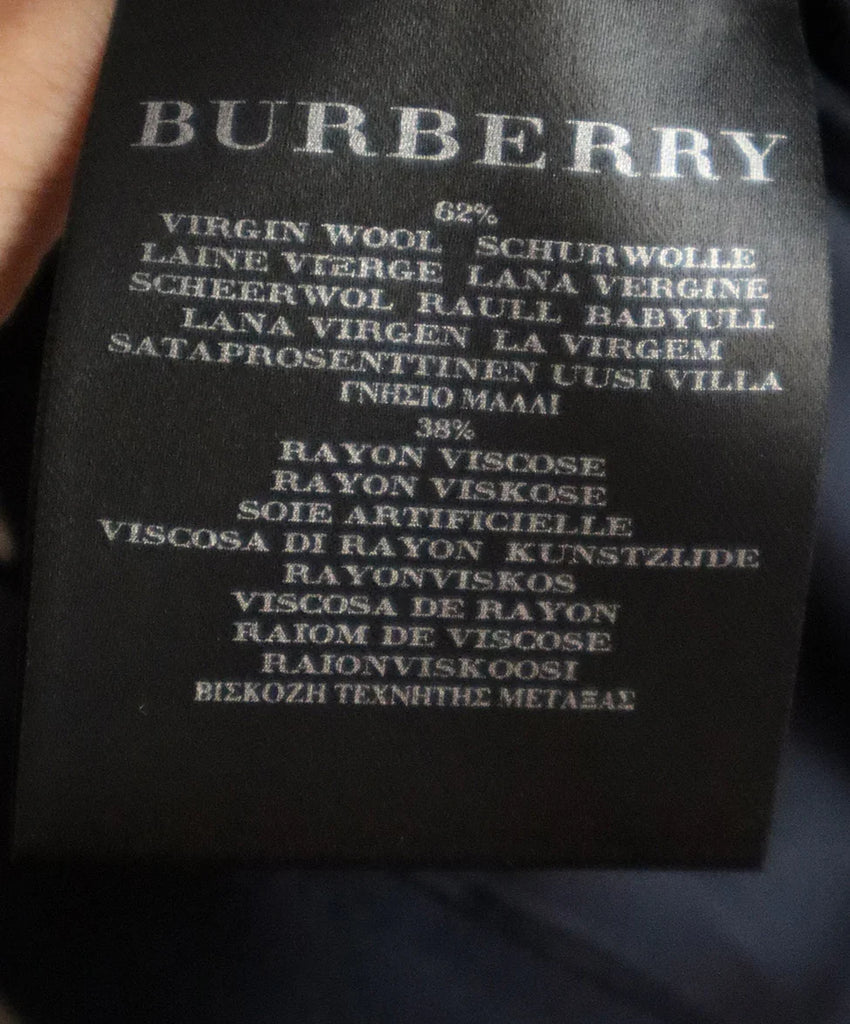 Burberry Navy Wool Skirt sz 8 - Michael's Consignment NYC