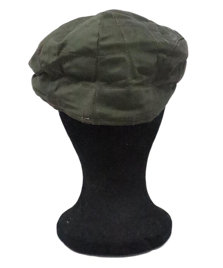 Burberry Olive Green Quilted Nylon Hat - Michael's Consignment NYC