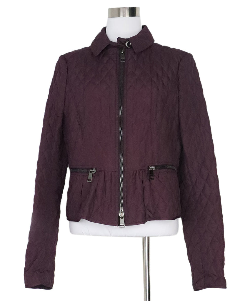 Burberry Purple Quilted Jacket 
