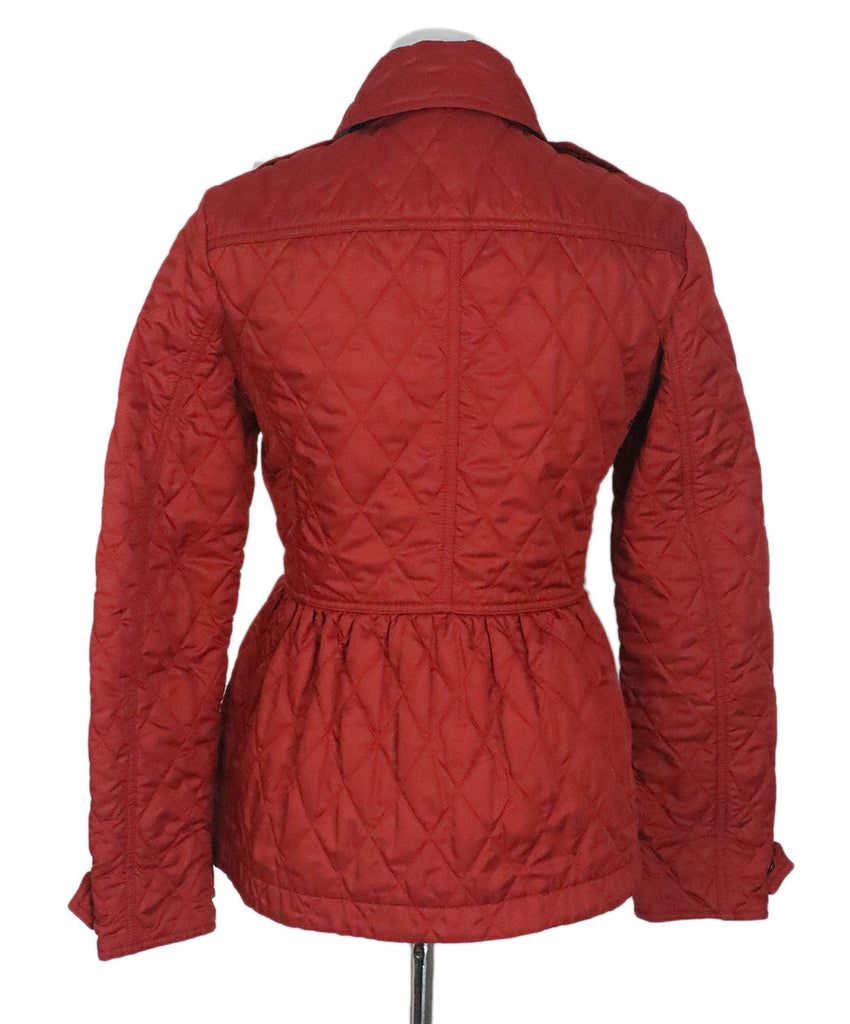 Burberry Red Quilted Jacket 2