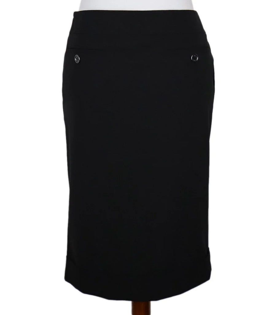 Burberry Black Wool Skirt sz 6 - Michael's Consignment NYC