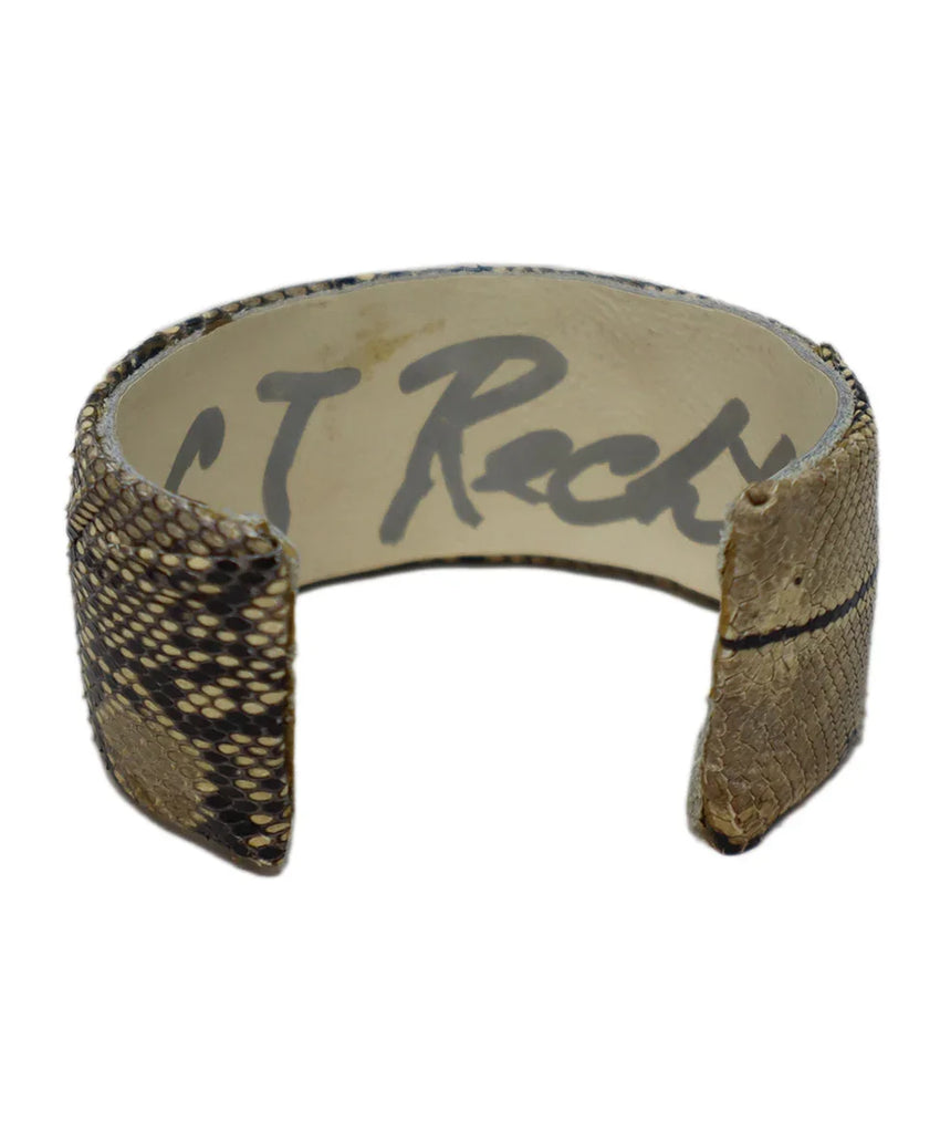 CJ Recht Snake Skin Cuff Bracelet - Michael's Consignment NYC