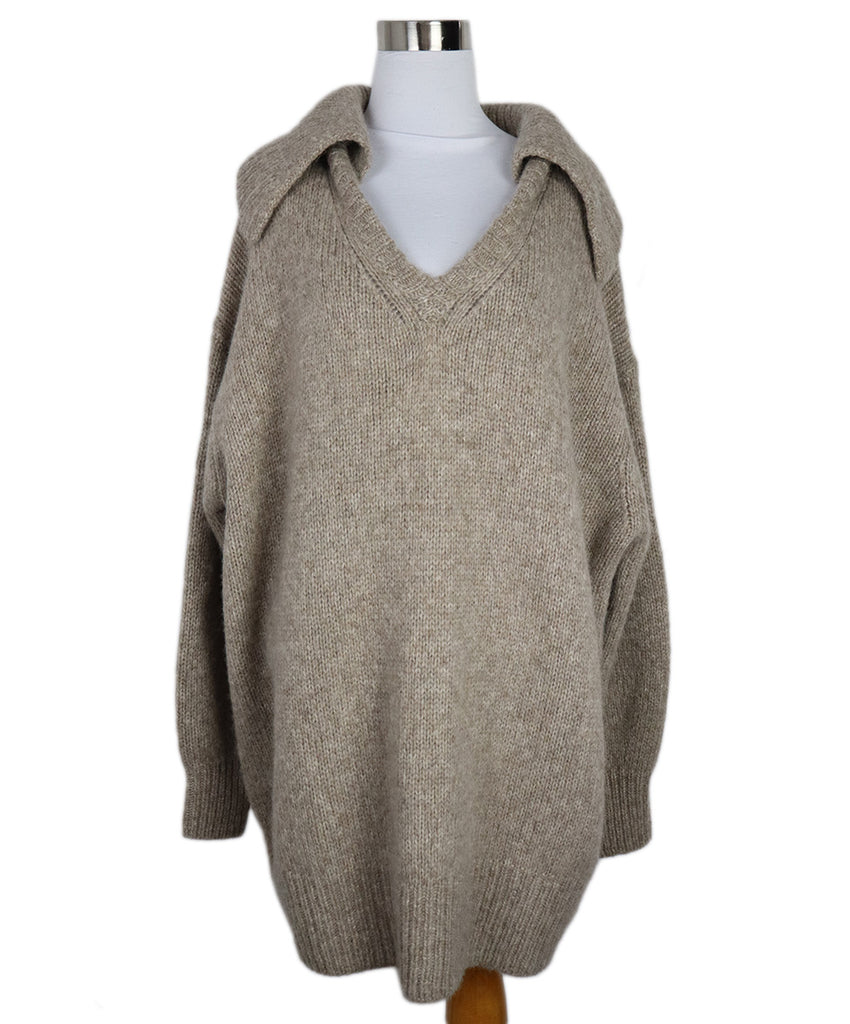 CO Beige Alpaca Wool Tunic Sweater 