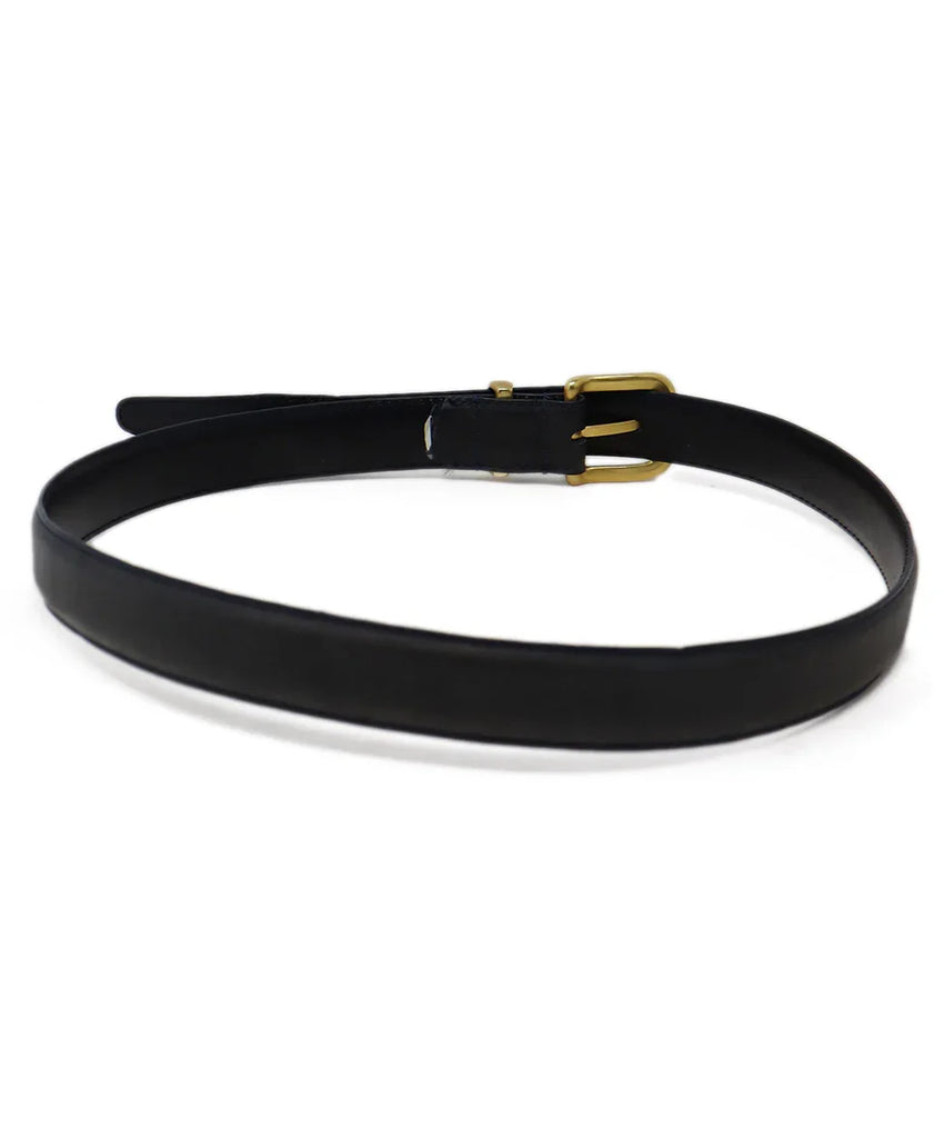 Calvin Klein Charcoal Leather Belt - Michael's Consignment NYC