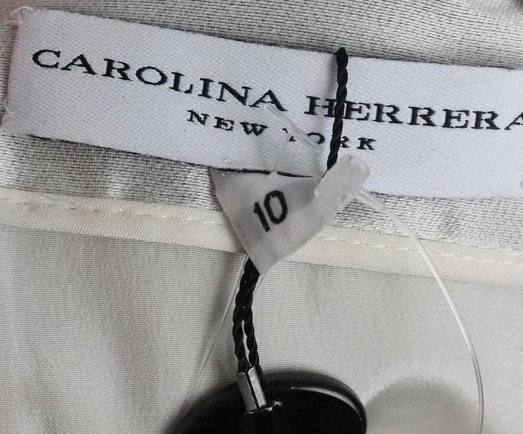 Carolina Herrera Grey Silk Dress 3