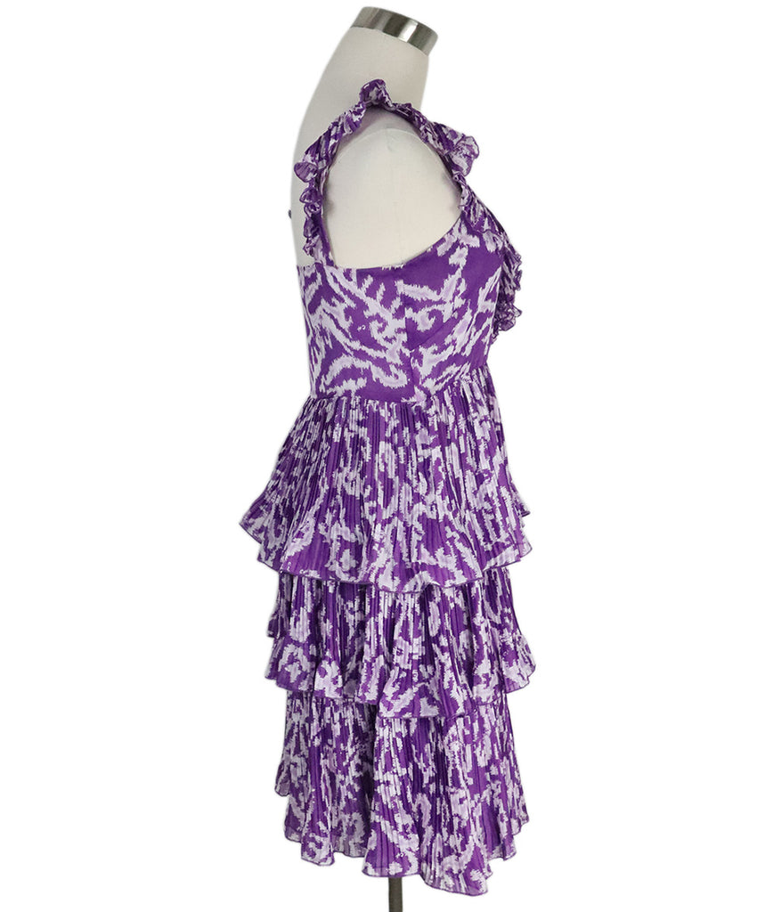 Carolina Herrera Purple Silk Dress 1
