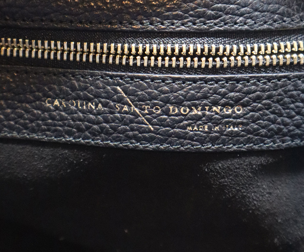 Carolina Santo Domingo Burgundy & Black Shearling Tote 6