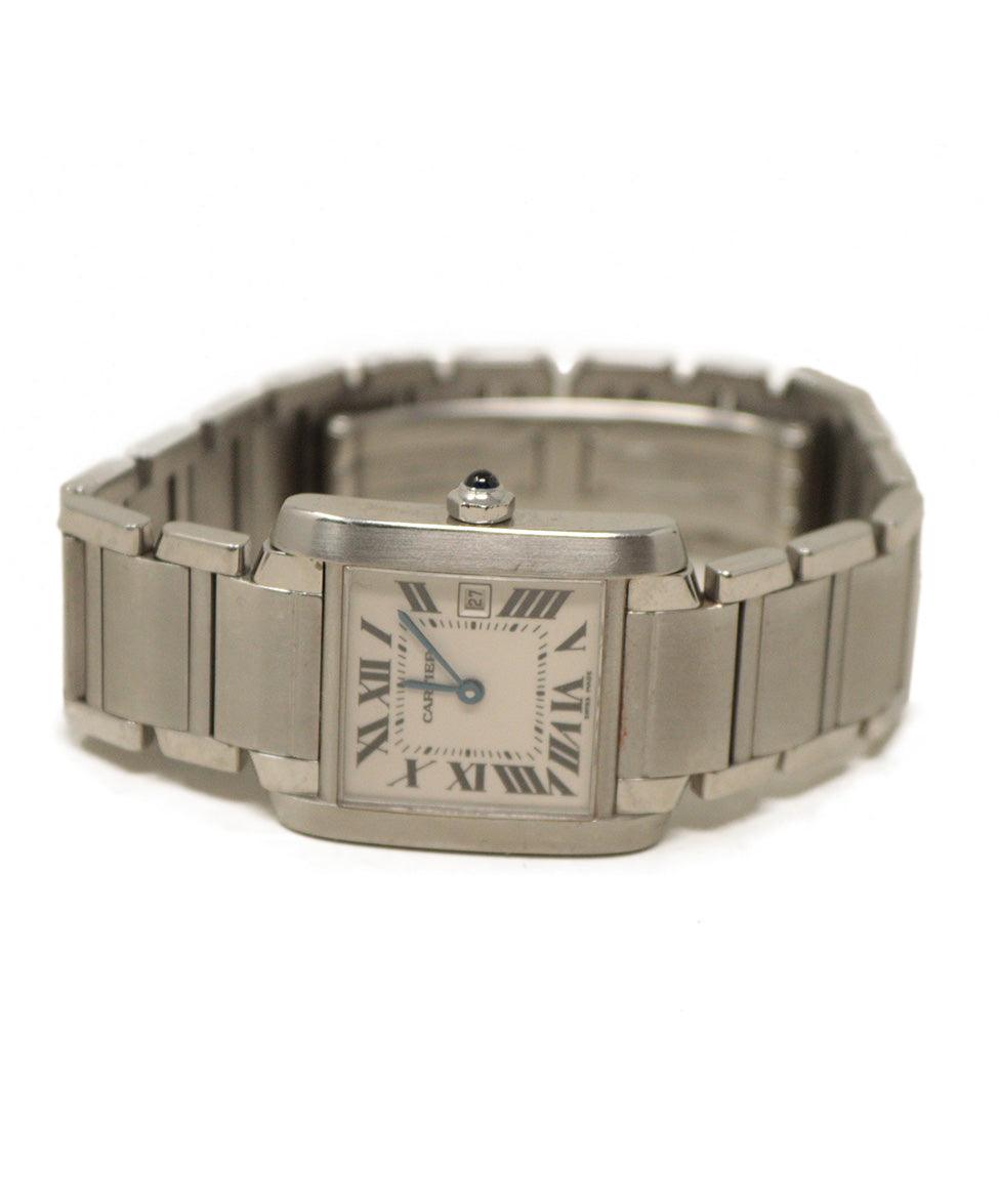 Cartier Stainless Steel Tank Watch Michael's Consignment NYC