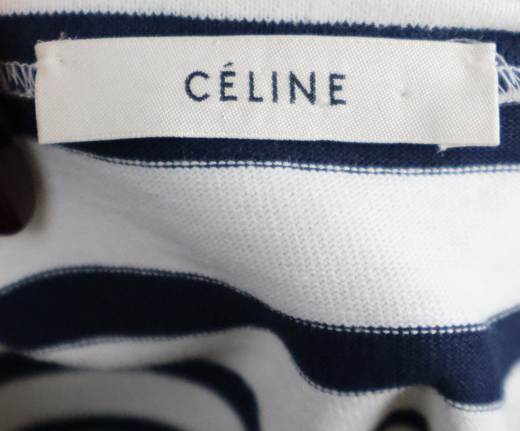 Celine Blue & White Striped Top 3