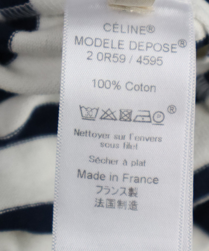 Celine Blue & White Striped Top 4