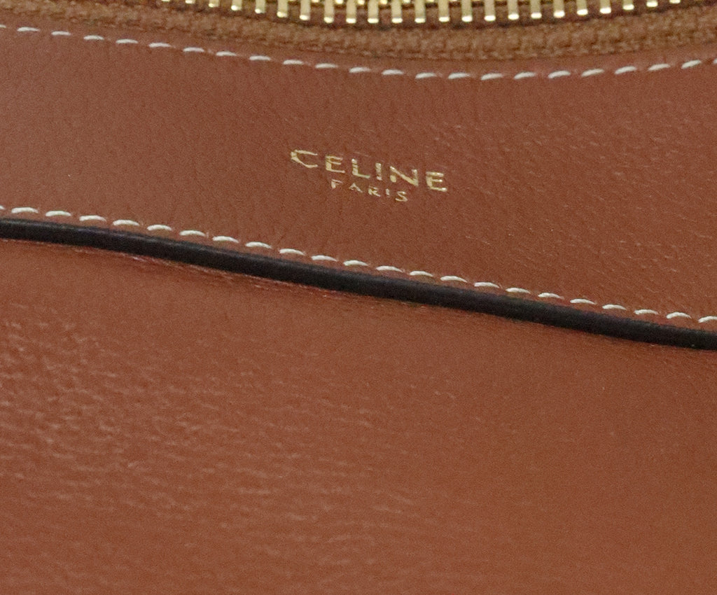 Celine Brown Leather Handbag 8