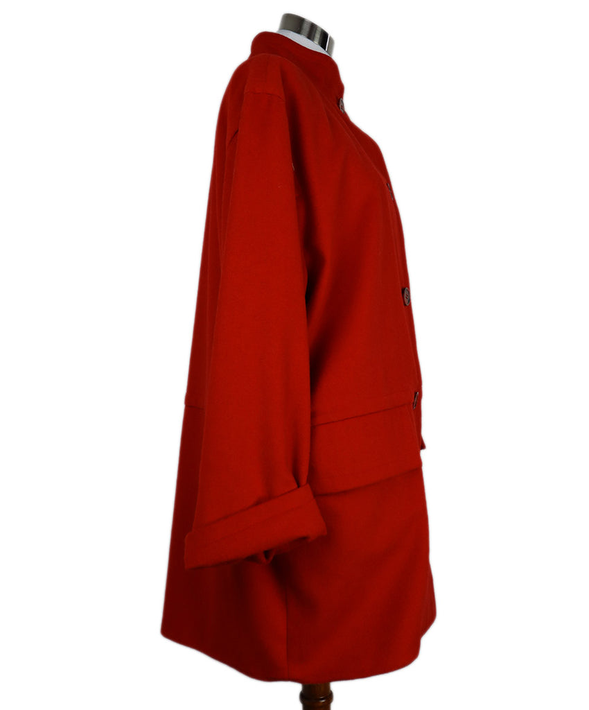 Celine Red Wool Coat 1