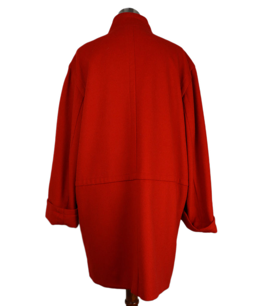 Celine Red Wool Coat 2