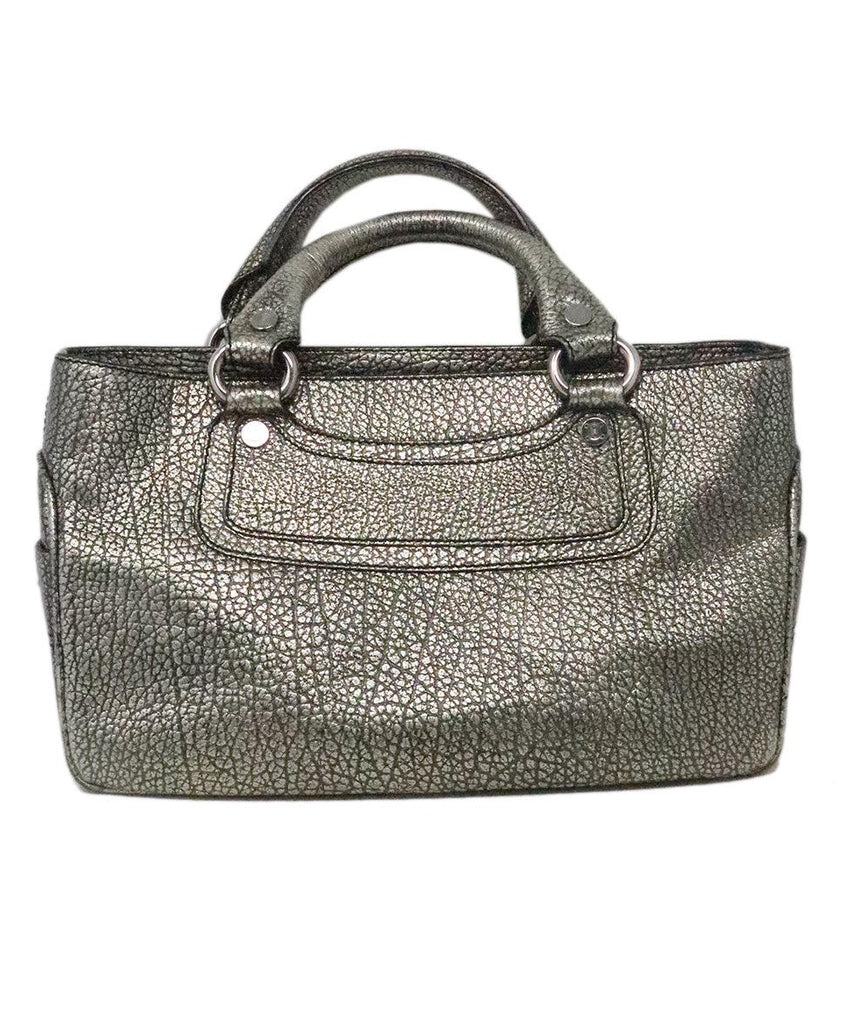 Celine Silver Leather Handbag - Michael's Consignment NYC