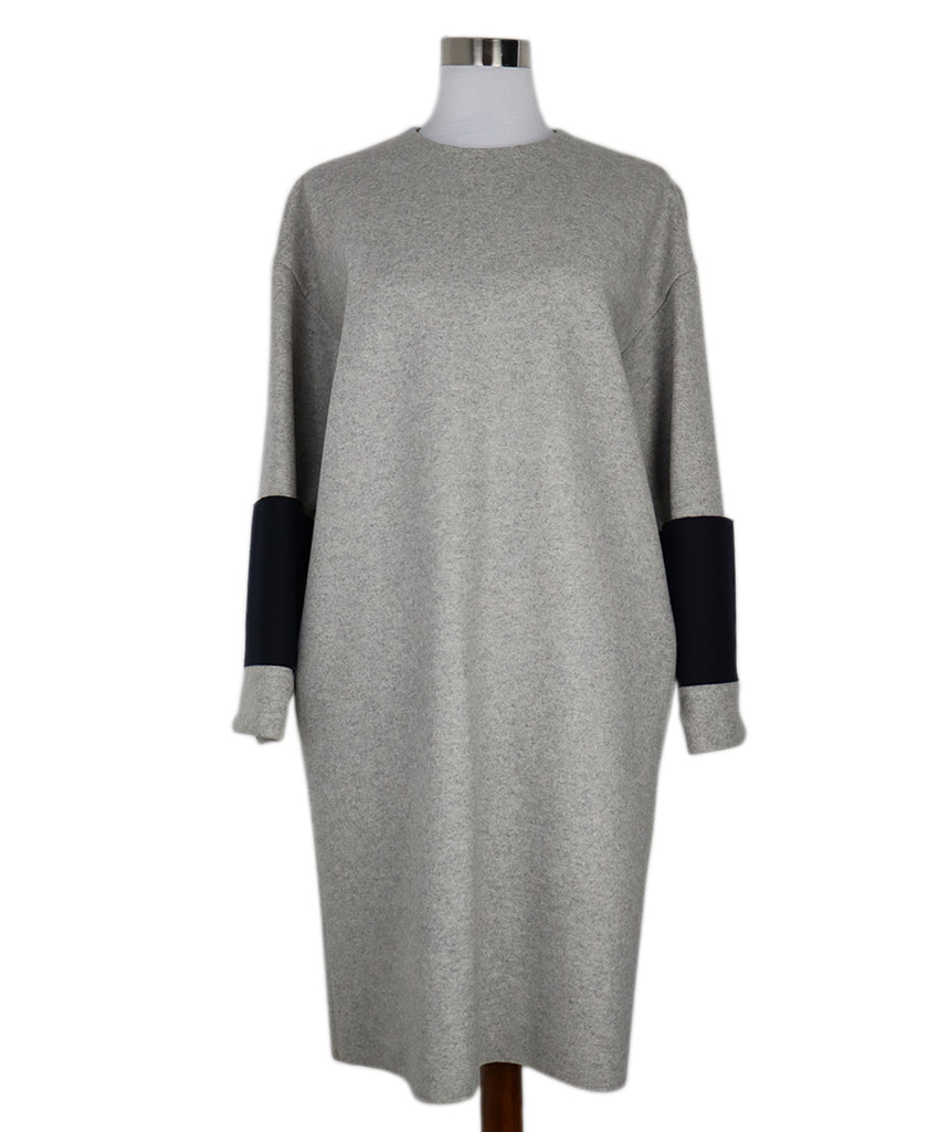 Celine Grey Navy Wool Dress 