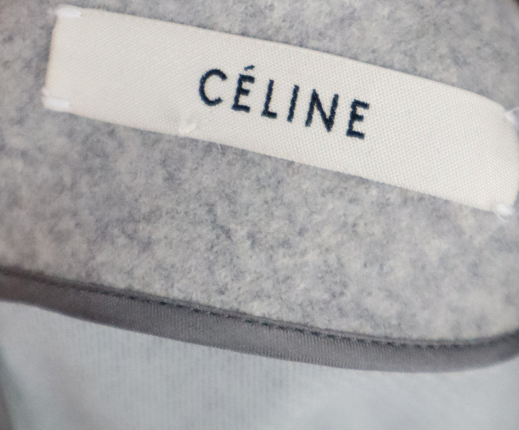 Celine Grey Navy Wool Dress 3
