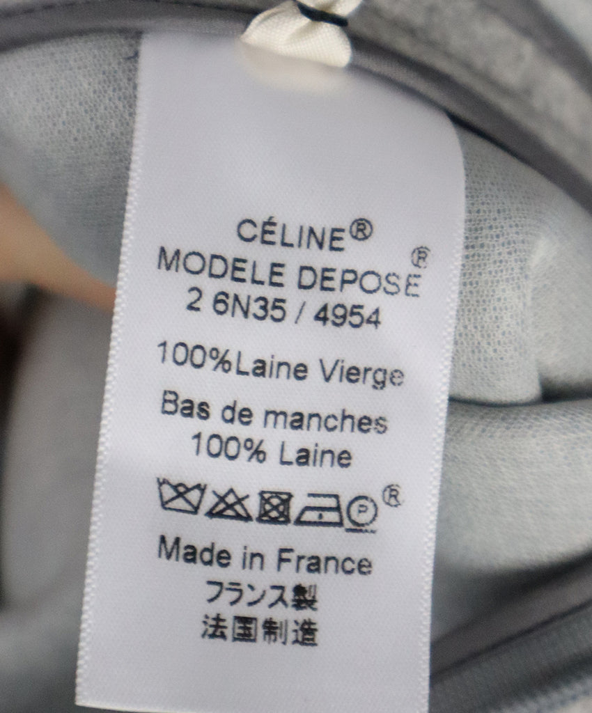 Celine Grey Navy Wool Dress 4