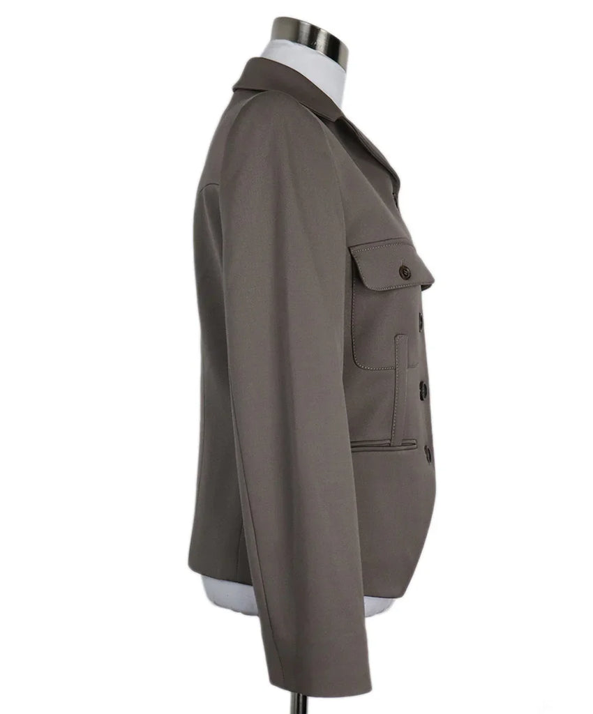 Celine Taupe Wool Blazer sz 6 - Michael's Consignment NYC